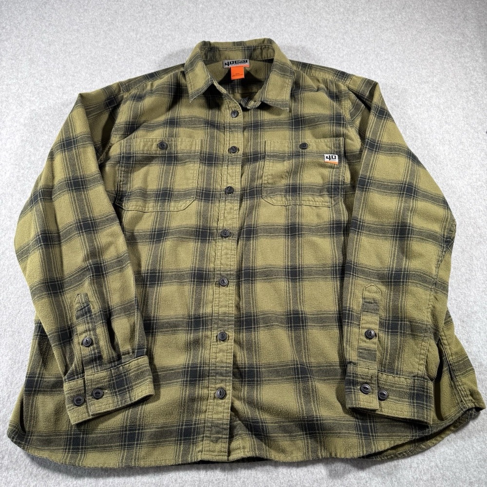 40 Grit By Duluth Trading Women's Shirt Long Sleeve Button Up XXL